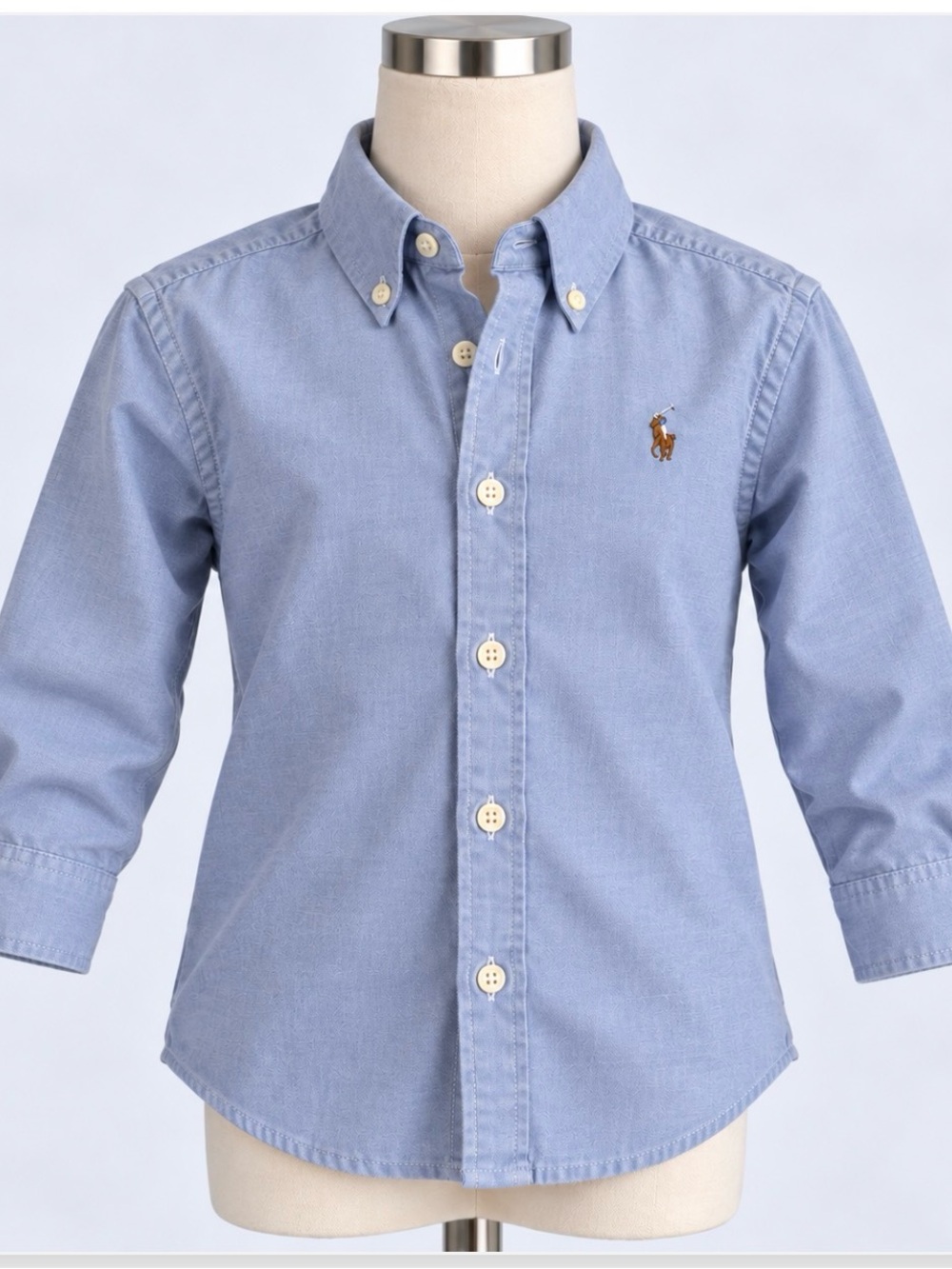 Ralph Lauren Light Blue Button-Down Oxford Shirt for Kids